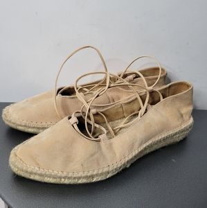 Romena Gladiator Espadrille Flats Size 39